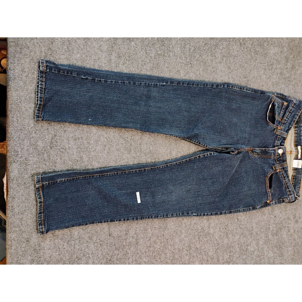Levi’s Womens Dark Wash Bootcut Stretch Jeans Size 16M Classic Denim Pants